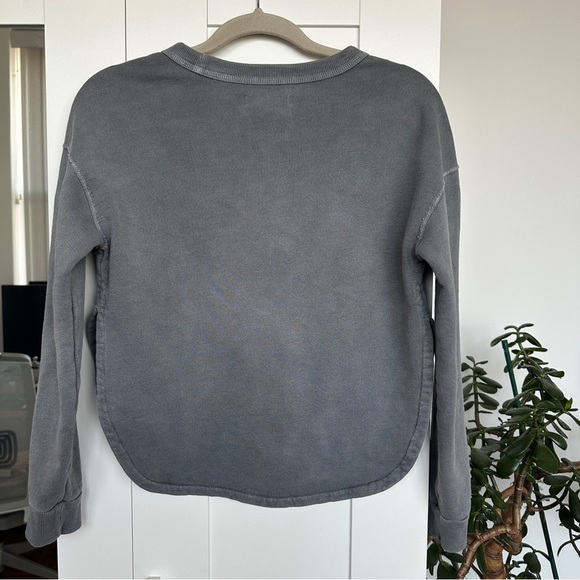 Outerknown Heather Gray Solstice Cutaway Crewneck - Picture 2 of 5
